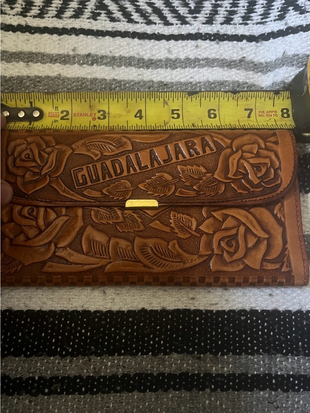 New Carnet Piel Genuina Woman Wallet Made In Mexico Hand Made Vintage 1987 . - Picture 6 of 17